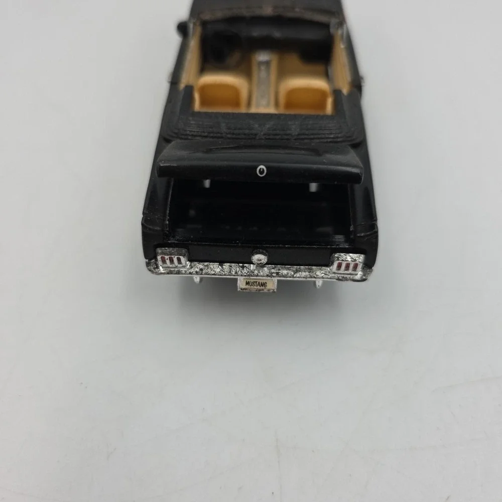 Superior 1965‎ Ford Mustang SS5719 Black With Flames Die Cast Pull Back 6